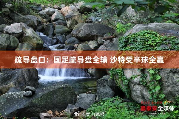 疏导盘口：国足疏导盘全输 沙特受半球全赢