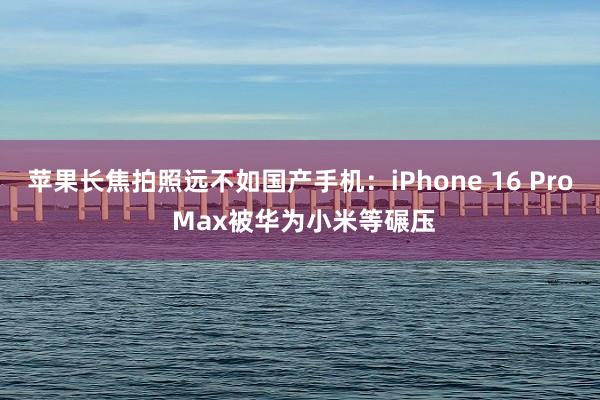   苹果长焦拍照远不如国产手机：iPhone 16 Pro Max被华为小米等碾压